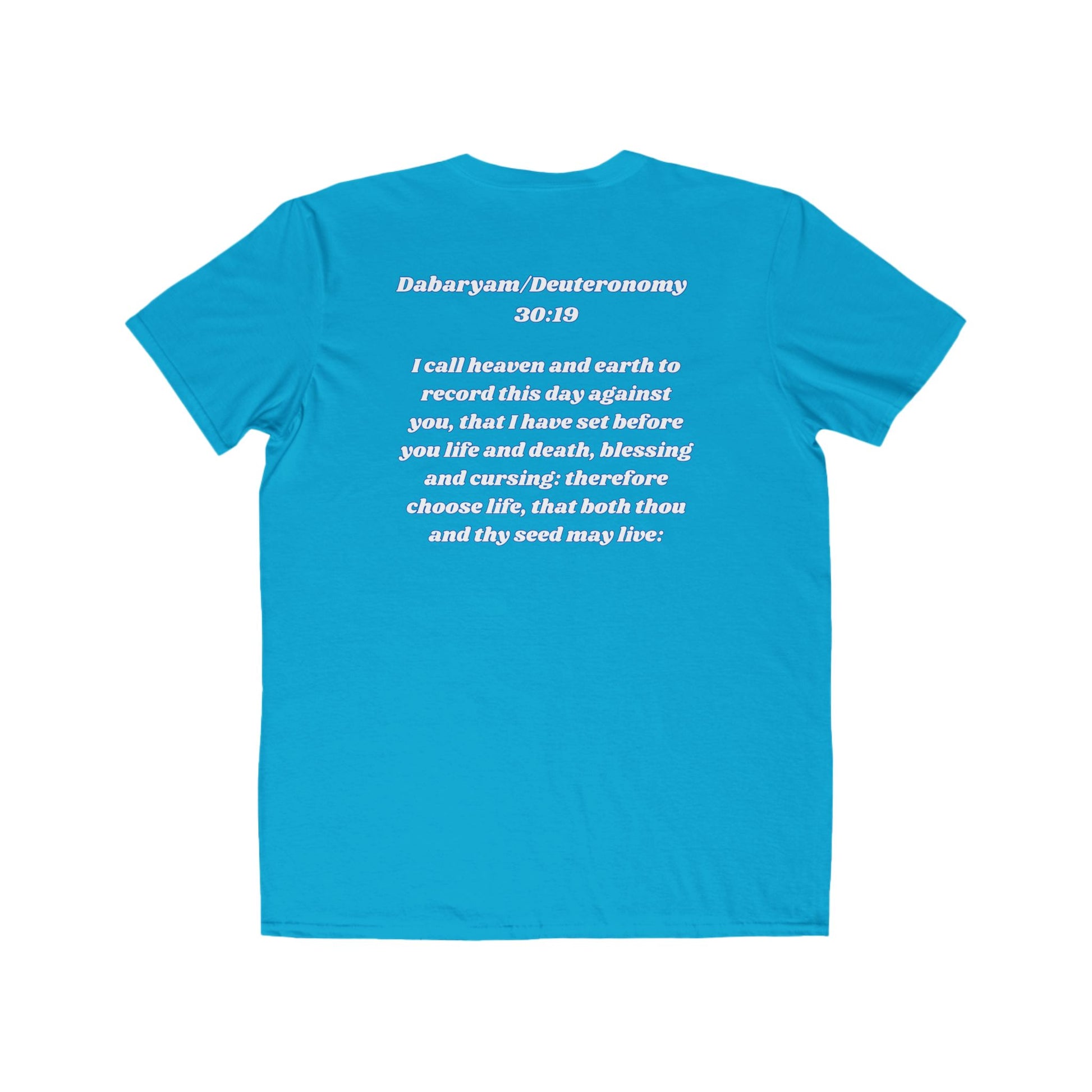 Choose Life Shirt YAHUAH Apparel Scripture-Inspired Tee