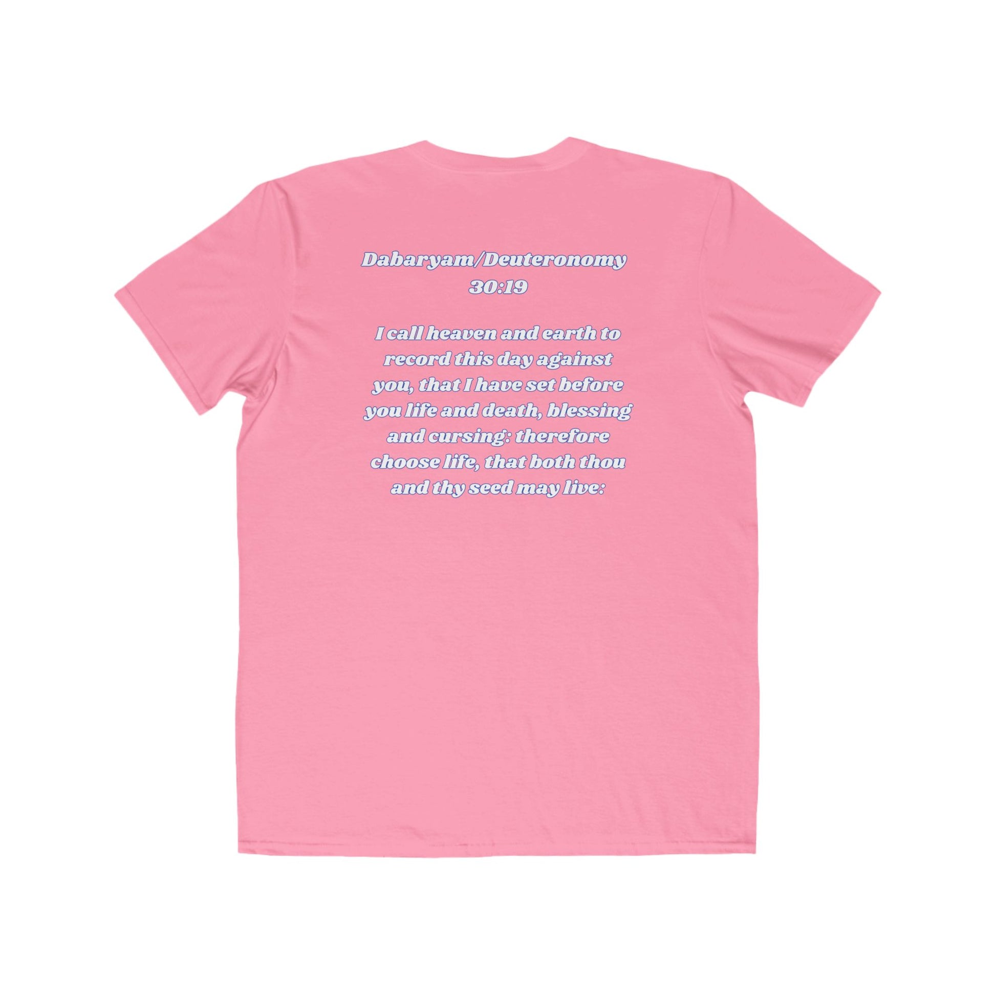 Choose Life Shirt YAHUAH Apparel Scripture-Inspired Tee
