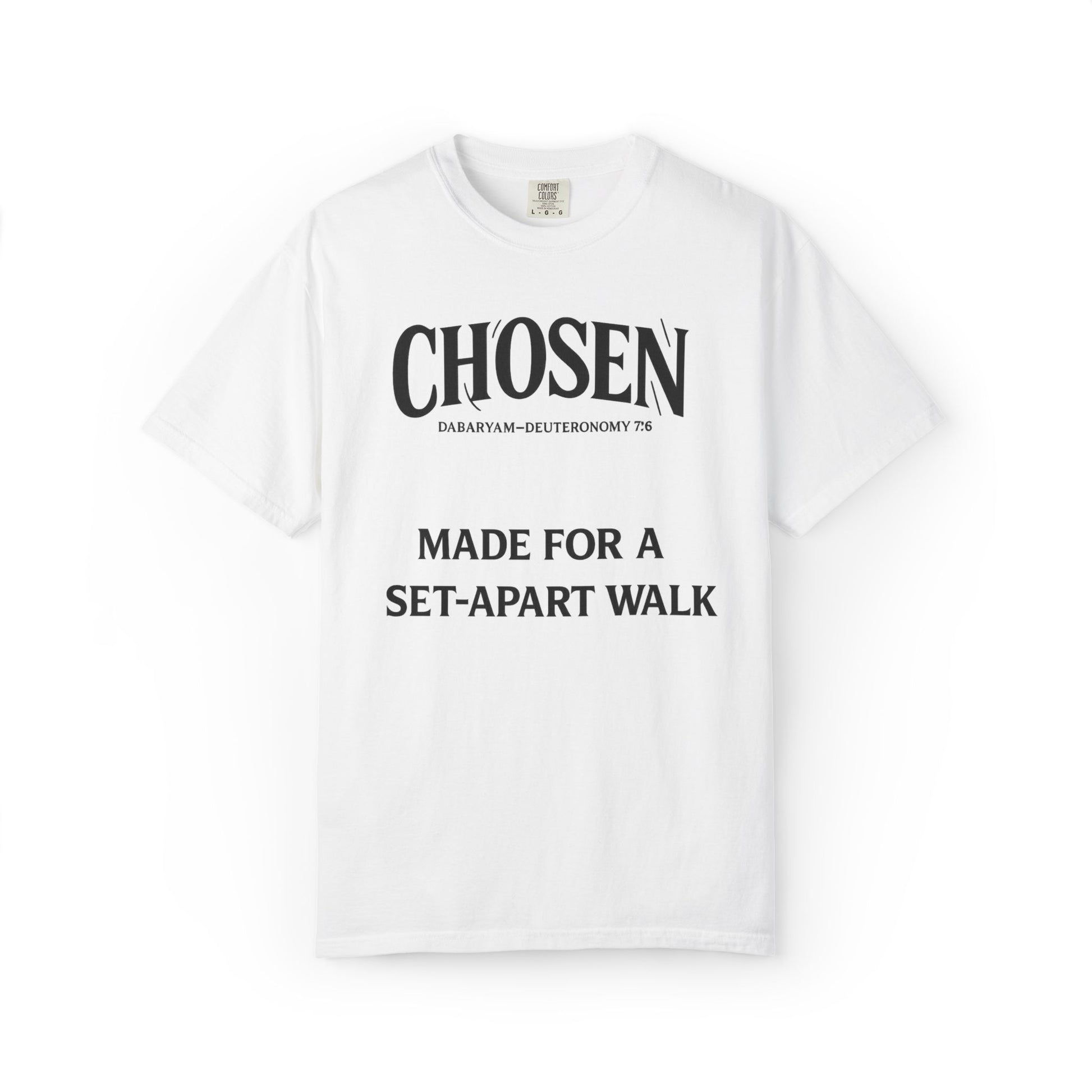 White modest truth-based tee for Abarya YASHARAL men and women